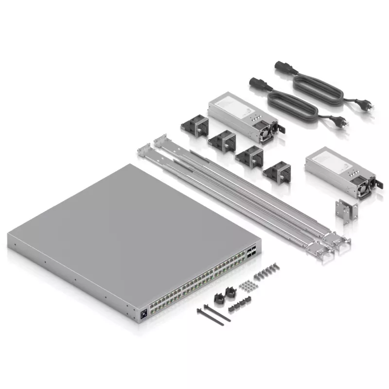 Ubiquiti ECS-48-POE (2150W) ETTEVÕTTEKLASSI 48-PORDILINE, Layer 3 Etherlighting POE+++ Lüliti, 10 Gbe RJ45, 25G SFP28