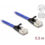 DeLOCK RJ45 lame Cat.6A võrgukaabel 0,5 m sinine