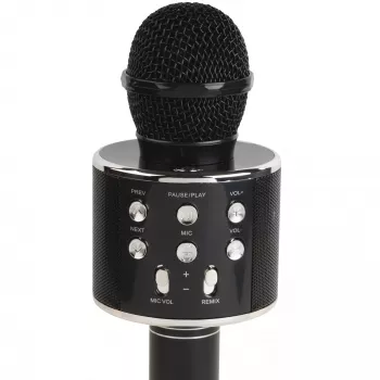 Karaoke mikrofon Denver KMS-20BMK2 sisseehitatud Bluetooth-kõlariga, must