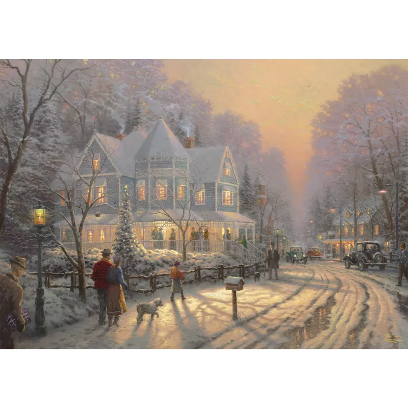 Thomas Kinkade Studios: Feierliche Weihnachtstage, pusle 1000 tk