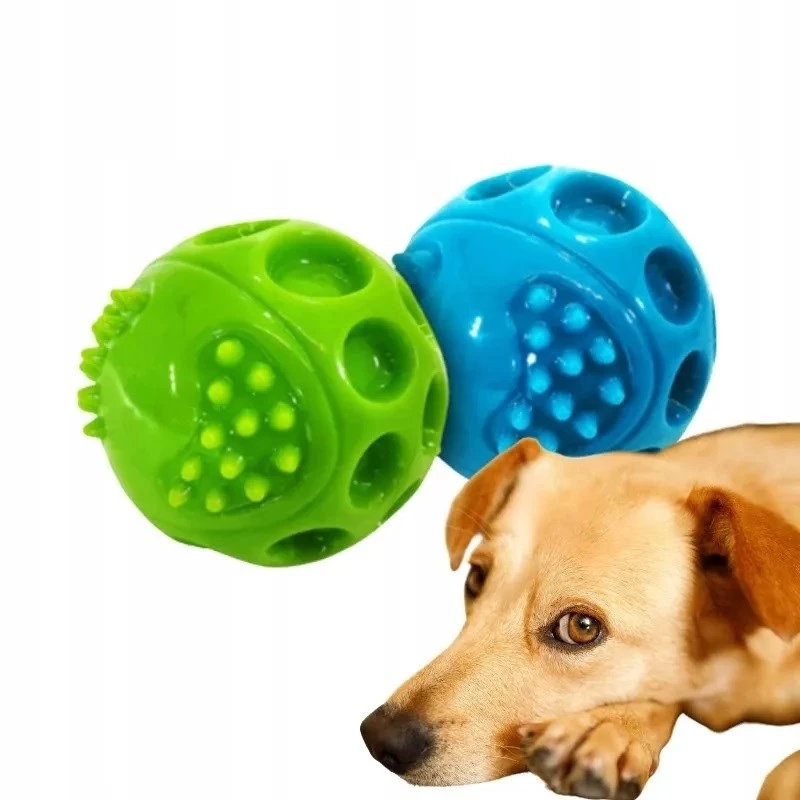Koeramänguasi Hilton Squeak Ball 6,3 cm — kummine piiksuv pall, 1 tk, sinine, sobib kõikidele tõugudele
