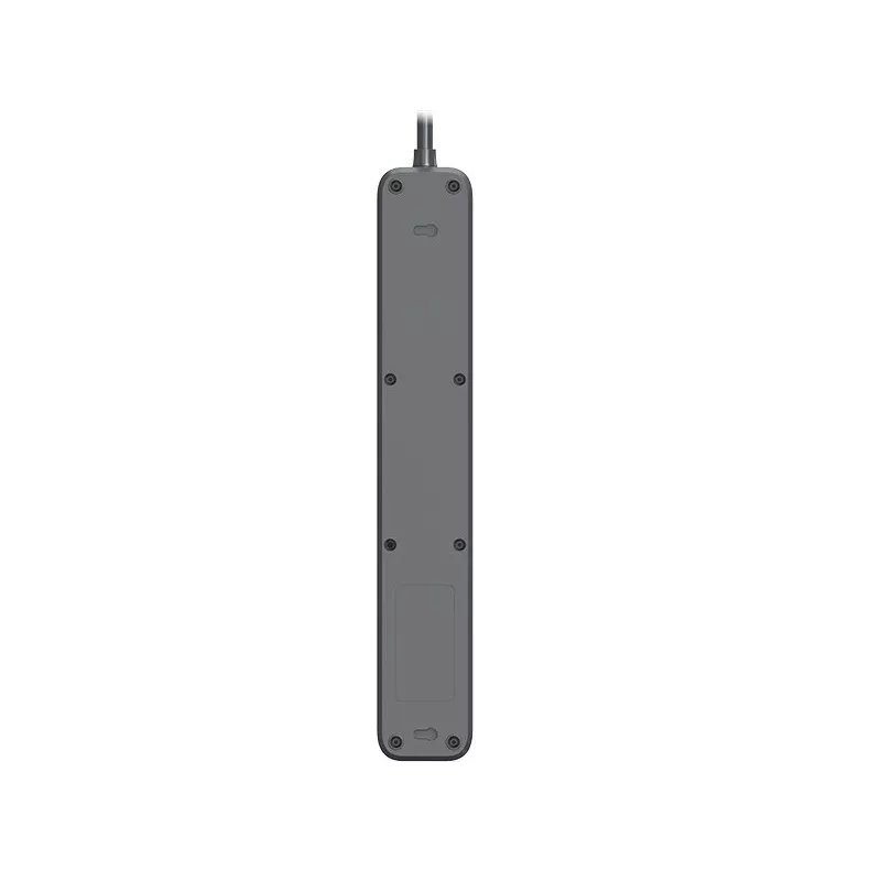 Power Line+ 5m Graphite piksekaitsega pikendusjuhe (5 pistikupesa)