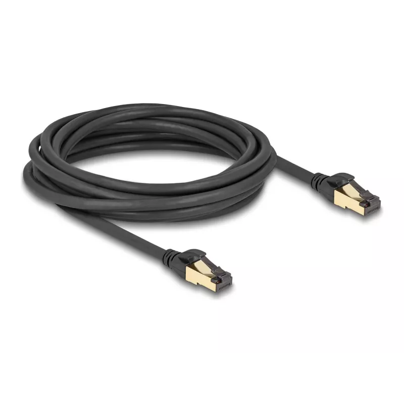 DeLOCK RJ45 Cat.6A võrgukaabel isane-isane S/FTP 5 m must