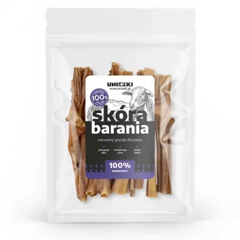 Koerte maius UNISZKI lambanahk 100 g — hüpoallergeenne lambanärimiskont, 100 g kotike, valk 50,79%, rasv 36,37%