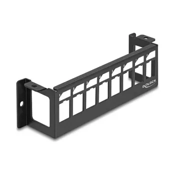 Jaotuspanel DeLOCK 86516 Must Metall Seinakinnitus 50mm x 41.6mm x 175mm