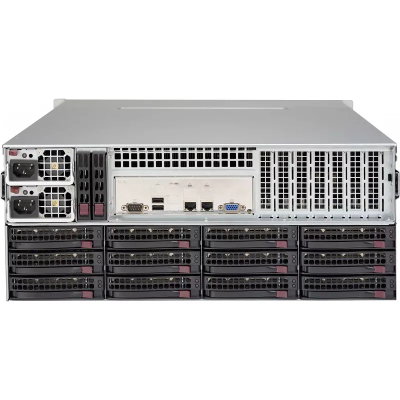 Supermicro SuperChassis 847BA-R1K23LPB 4U 36-pesaline serveri korpus 1200W redundantne