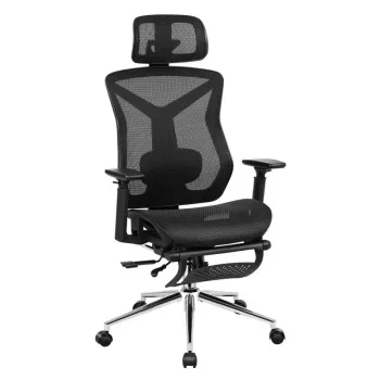 Pöörlev mark adler MA-EXPERT 5.7 tool — ergonoomiline võrk-kontoritool, reguleeritava kõrguse, peatugi, käetoed, jalatoega, must