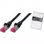 Võrgukaabel ShiverPeaks BS75711-AS 1m Cat6a S/FTP Must