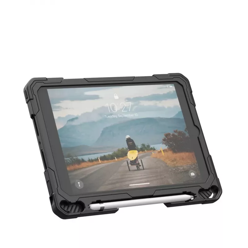 Tahvelarvuti kaitseraam Urban Armor Gear Plasma Healthcare Apple iPad 10.9 tolli (10. põlvkond, 2022) jaoks — 27,7 cm, alusrežiim, 0,49 kg