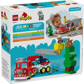 LEGO DUPLO 10473 Tuletõrjeauto vooliku ja tuletõrjujaga