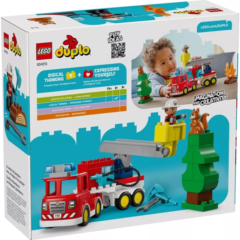 LEGO DUPLO 10473 Tuletõrjeauto vooliku ja tuletõrjujaga