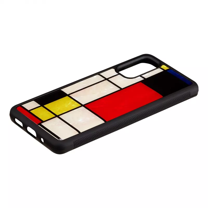 iKinsi kaitseümbris Samsung Galaxy S20-le, must Mondriani disain