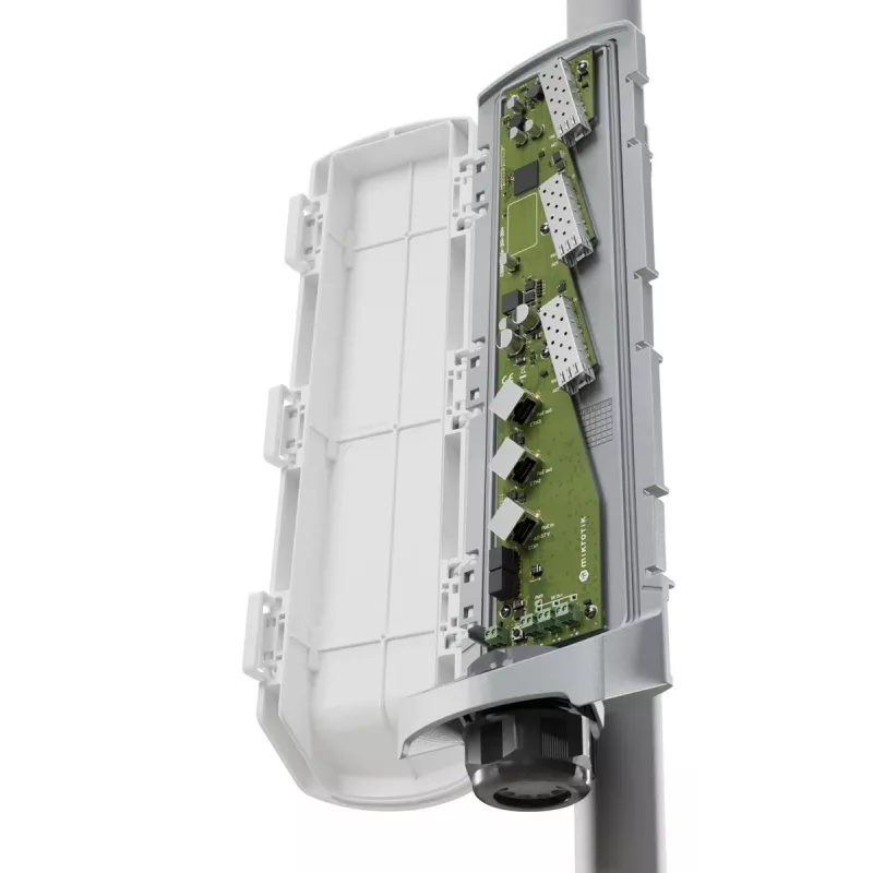 Võrgulüliti MikroTik CSS606-1G-2Gi-3S+OUT 6-pordiline lüliti 1G ja 10G SFP+ üleslinkidega