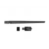 Sisemine WLAN-kaart LANBERG NC-1200-WIE — Kaheribaline USB WLAN-adapter, RTL8812BU, kuni 1200 Mbit/s, väline 2x2 antenn (5 dBi), must