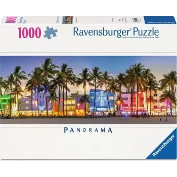 Pusle Ravensburger 12001710 — 1000 tükki, linnamotiiv, 980×375 mm, vanus 14+