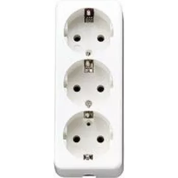 Jung Triple Schuko pistikupesa koos tõmbetugevusega, aws 10 S 23 L WW (10S23LWW)