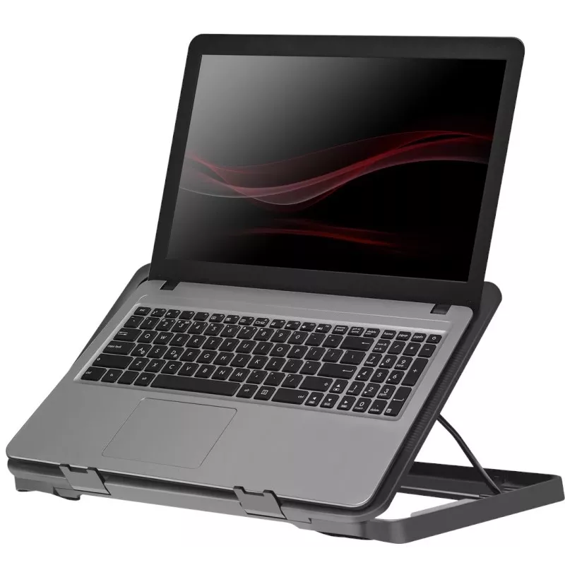 Sülearvuti jahutusalus DEFENDER NS-503 kuni 43,2 cm (17 tolli) sülearvutitele, 2 ventilaatorit, USB-toitega, must