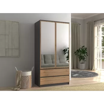 Topeshop SZAFA MALWA AN/AR L bedroom wardrobe/closet 5 shelves 2 uks(s)