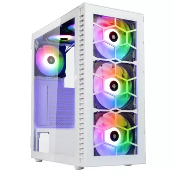 Kolink Observatory HF Glass ARGB Midi-Tower - valge