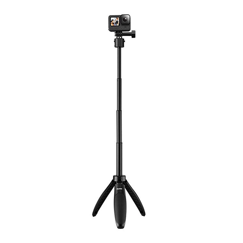 Statiiv Telesin S1-MNP-02 spordikaameratele — selfie-pulk, mis muundub statiiviks