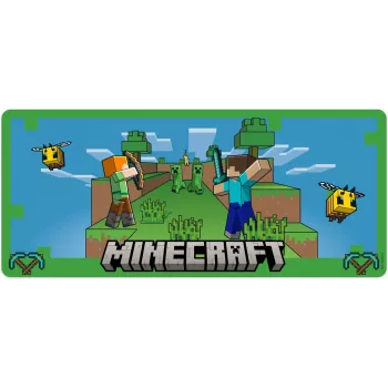Hiirematt Kids Euroswan 80x30 cm Minecraft — suur lauamatt hiirele ja klaviatuurile