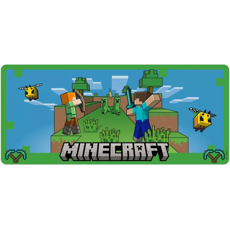 Hiirematt Kids Euroswan 80x30 cm Minecraft — suur lauamatt hiirele ja klaviatuurile