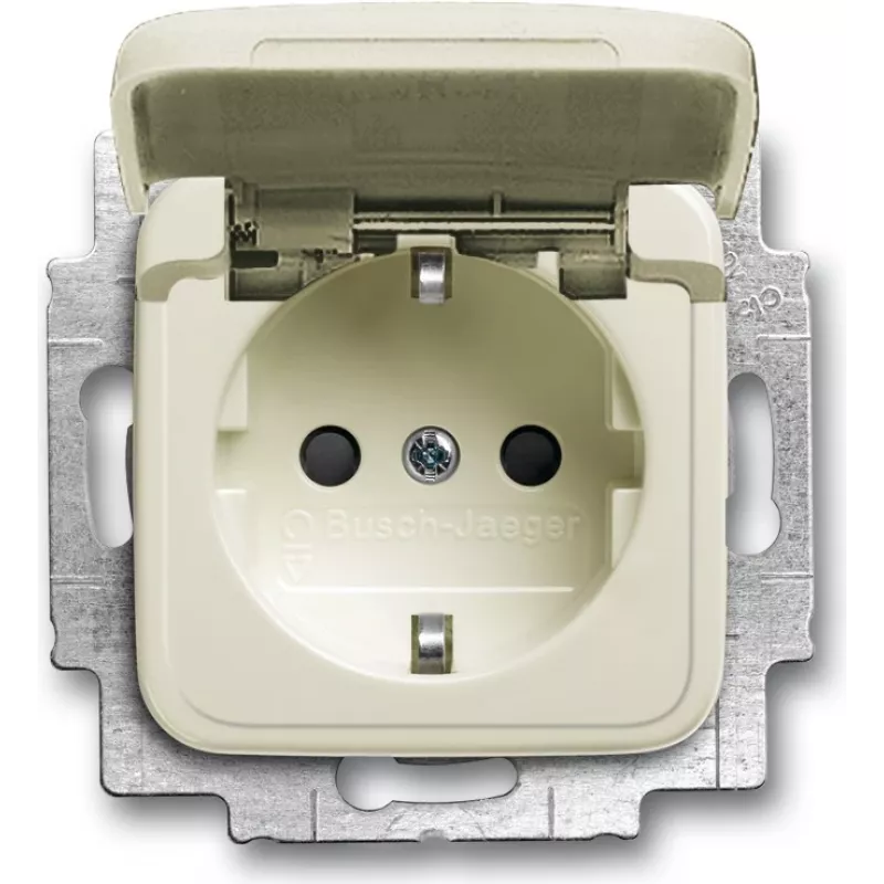 BUSCH JAEGER 20 EUKB-212 - CEE 7/3 - 2P+E - Beež - 250 V - 16 A - 71 mm