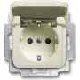 BUSCH JAEGER 20 EUKB-212 - CEE 7/3 - 2P+E - Beež - 250 V - 16 A - 71 mm