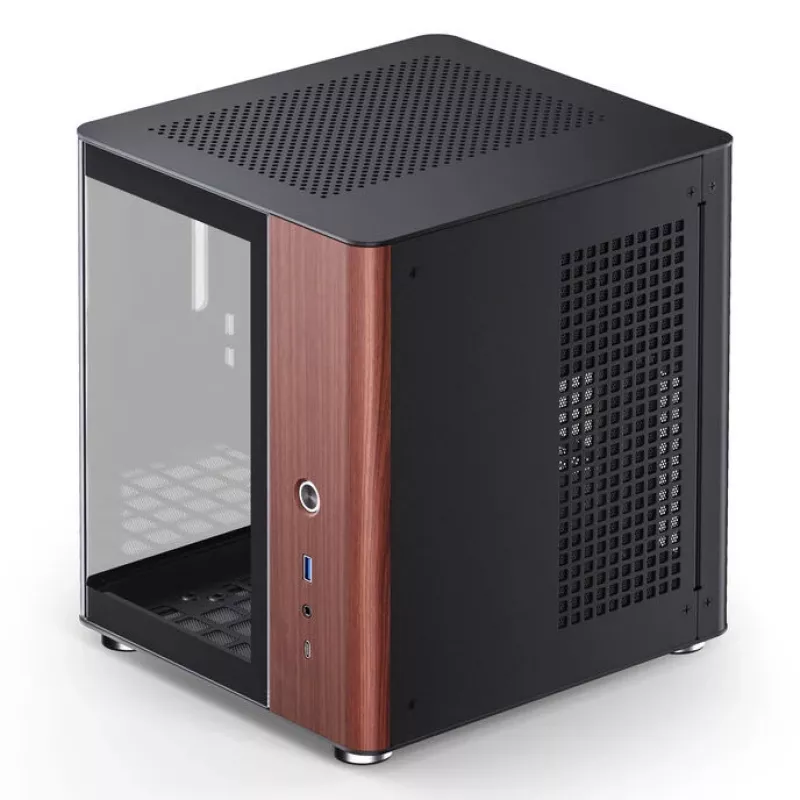 PC-korpus Jonsbo TK-0, minitorn, Mini-ITX, must