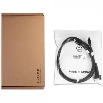 Draivi konverterkronstein icybox MCIO 8i 74-kontaktiline SFF-TA-1016 kahele OCuLink 42-kontaktiline 4i MB302L-B