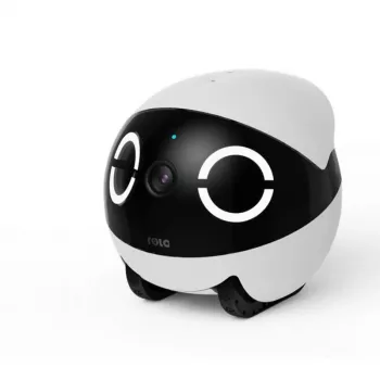 Robot Lemmikloomamonitor Enabot Rola Mini — Wi‑Fi, 5000 mAh aku, 3 MP, 137° vaateväli, valge/must