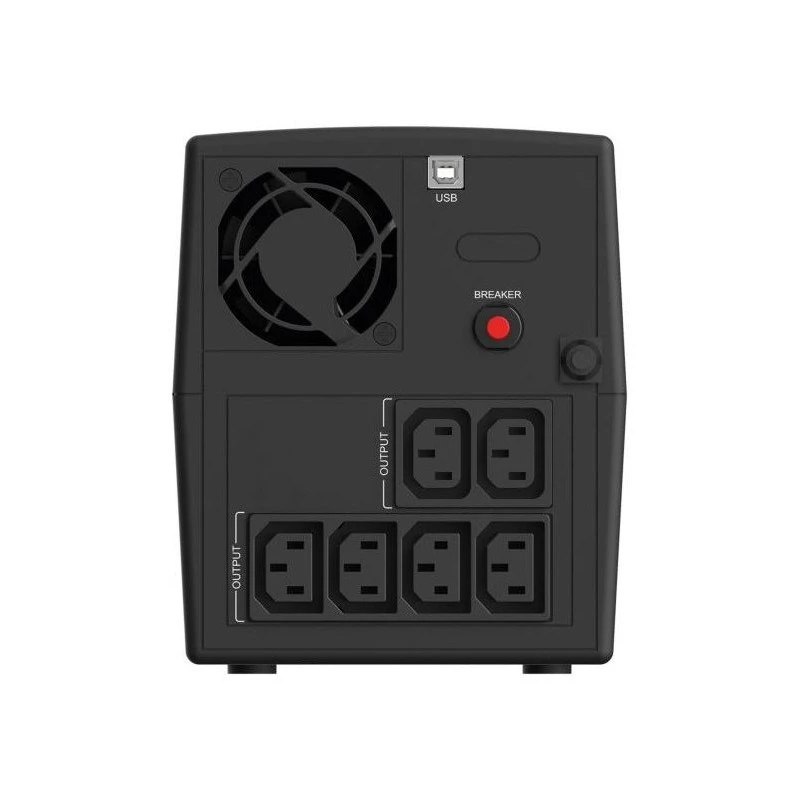 Infosec UPS liin-interaktiivne INF_661147 1300 VA / 720 W, 6x IEC C13, AVR, USB, torn, must