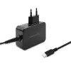 Mobiilseadme laadija QOLTEC 51024 — Universaalne vahelduvvoolu siselaadija, 65W PD, 20V/3,25A, 1,2m kaabel, must