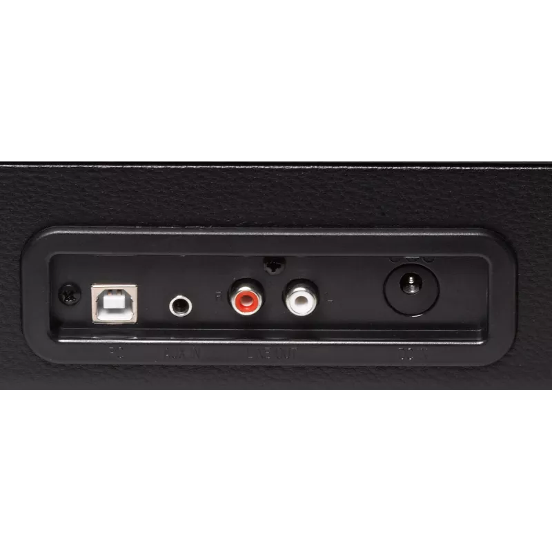 Denver VPL-120Must rihmajamiga USB-plaadimängija koos sisseehitatud kõlaritega