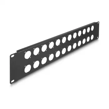 DeLOCK patch-paneeli lisaseade 88055 Rack paigaldus 2U Must