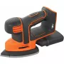 Detail-lihvija Must & Decker BDCDS18N, juhtmeta 18V Li‑Ion 1.5Ah, 12 000 p/min, must/oranž