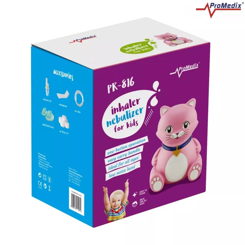 Inhalaator-nebulisaator ProMedix PR-816 kompaktne disain lastele, mudel PR-816