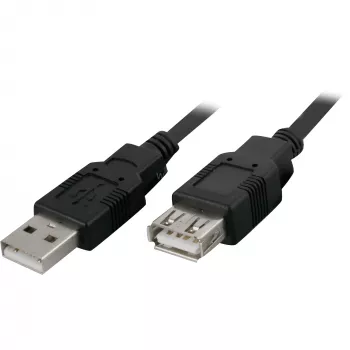 USB A - USB A -kaabel GEMBIRD 68904, USB 2.0, 3 m, must