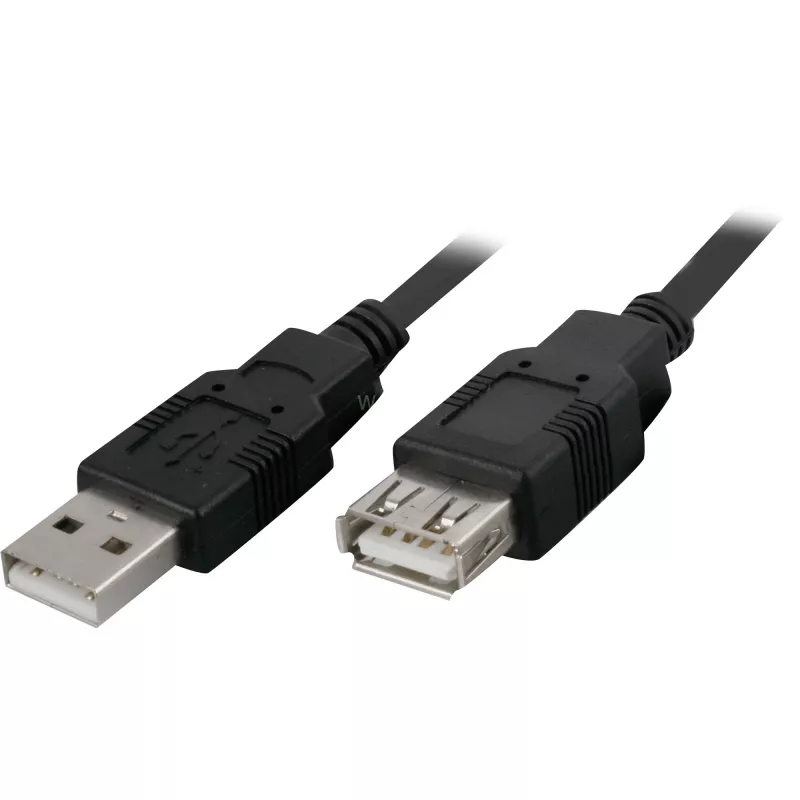 USB A - USB A -kaabel GEMBIRD 68904, USB 2.0, 3 m, must