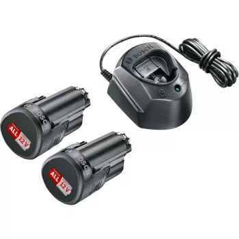 Akude stardikomplekt Bosch GAL1210CV 12V koos 2×1,5Ah akude ja laadijaga