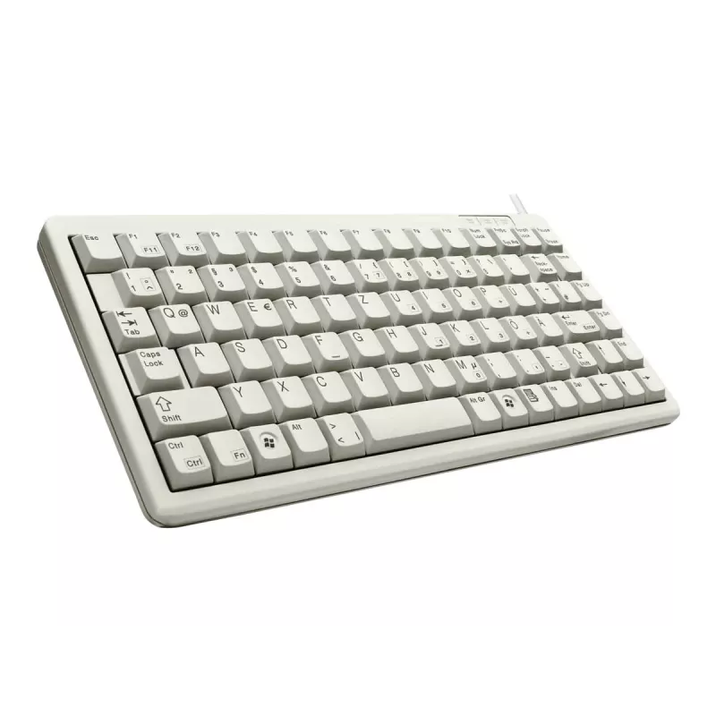Cherry G84-4100 kompaktne klaviatuur, helehall, USB/PS/2