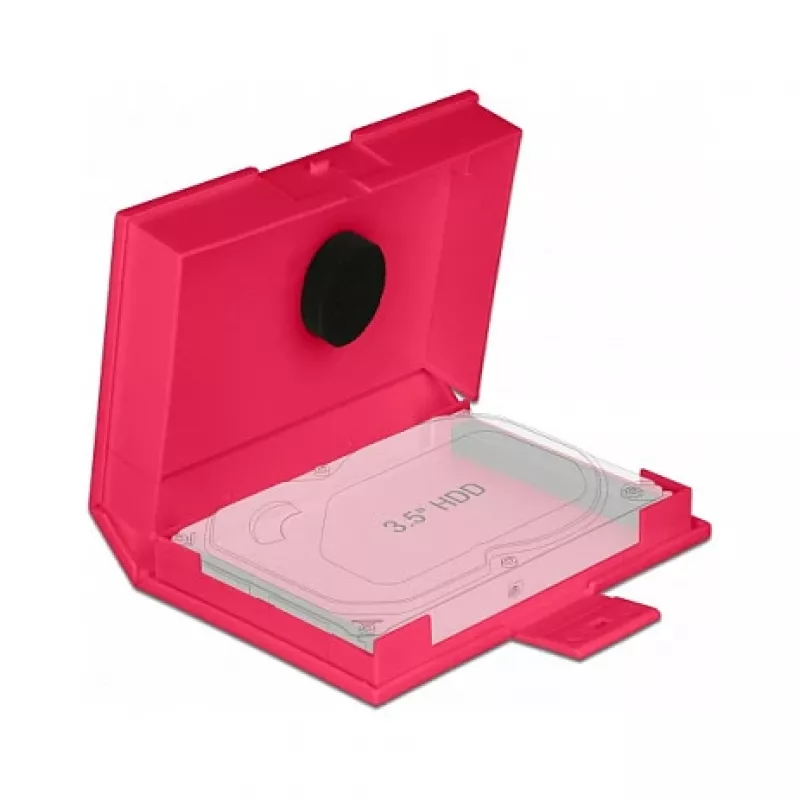 Kaitsekarp DeLOCK 18374 3,5-tollisele HDD-le punane