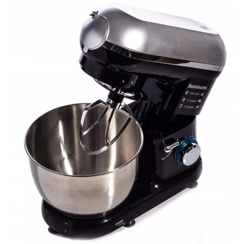Planetaarsegisti Ravanson RP-1500BS — 1500 W, 4,5 L roostevaba terasest kauss, 6 kiirust, impulss, tarvikud