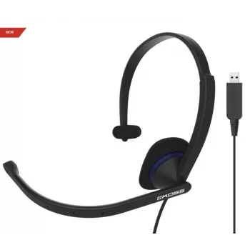 Koss | Kõrvaklapid | CS195 USB | Juhtmega | Pealekantavad | Mikrofon | Must