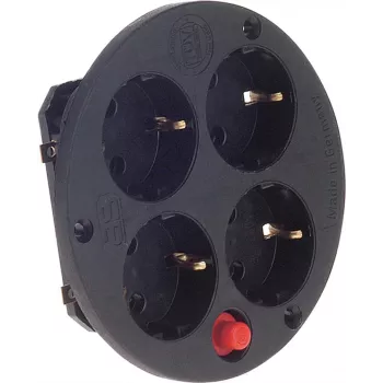 4-kordne pistikupesa Bachmann 900.187 termoplastist 4-pistikupesaga toiteplokk