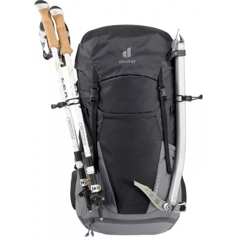 Seljakott DEUTER Futura Pro 34 SL, naiste matkakott, 34 L, 1,56 kg, ventilatsioon, hüdratatsioon 3 L, kiivrikinnitus, sisemine terasraam