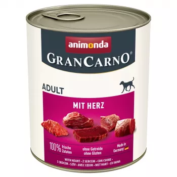 ANIMONDA GranCarno Adult südamega - märg koeratoit - 800g