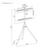 Kinnitusklamber SBOX FS-1246F 45–65° kaldega, koormus 32 kg, platvorm 600×400 mm