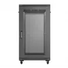 19-tolline riiulikapp LANBERG FF01-6022-23B, 22U, 600×1000 mm, must, perforeeritud uksed