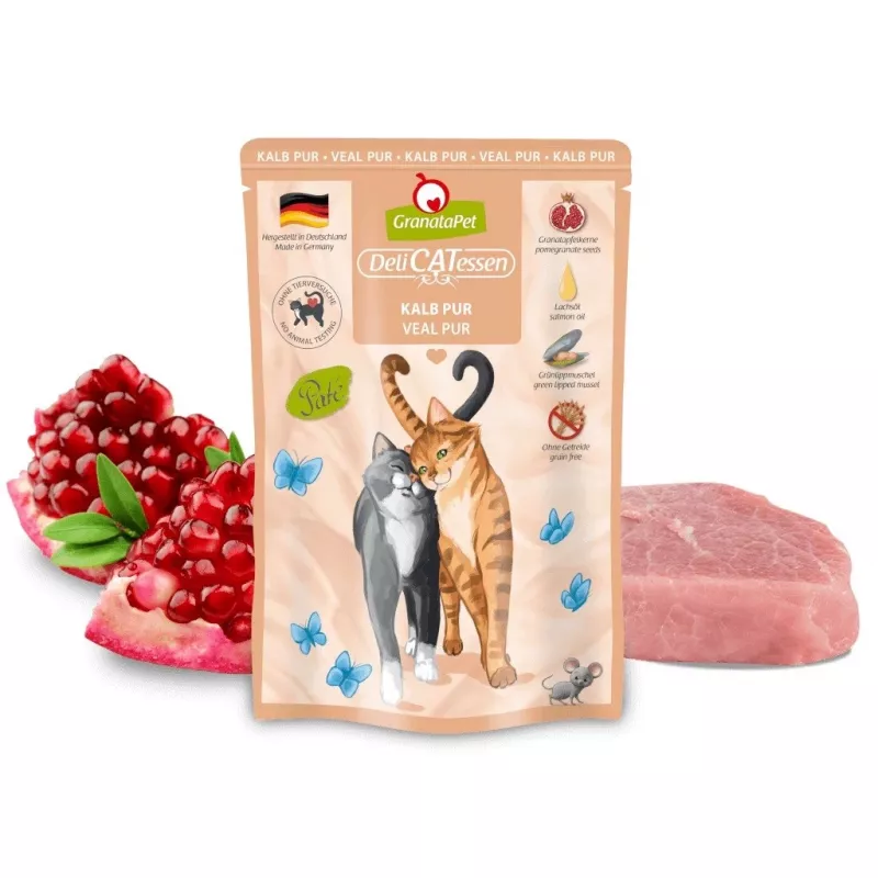 Märg kassitoit Fox4Pets DeliCATessen Veal 85 g — täielik teraviljavaba täiskasvanud kassitoit